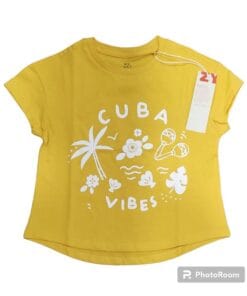 CAMISETA AMARILLA CUBA NIÑO ZIPPY