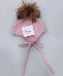 GORRO POMPOM ROSA EMPOLVADO SIGAR