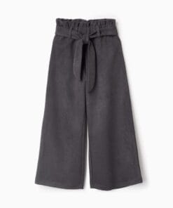 PALAZZO GRIS OSCURO ZIPPY