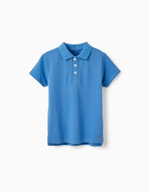 POLO AZUL NIÑO ZIPPY