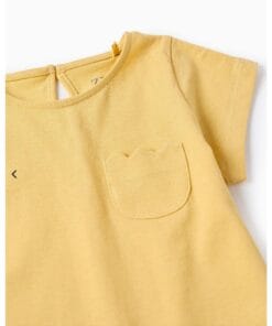 CAMISETA  NIÑA BASICA AMARILLO ZIPPY