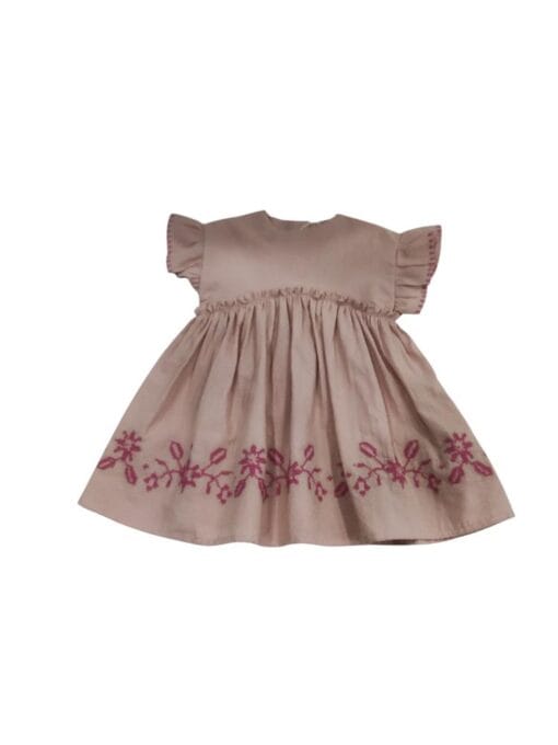 VESTIDO ROSA BORDADO BEBE ZIPPY