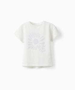 CAMISETA BLANCA DIBUJO LILA ZIPPY NIÑA