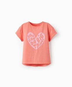 CAMISETA CORAL CORAZON ROSA ZIPPY NIÑA