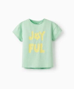 CAMISETA VERDE LETRAS AMARILLAS ZIPPY NIÑA