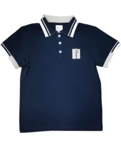 POLO MARINO DETALLES VERDE Y BLANCO ATIVO