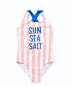 BAÑADOR NARANJA RAYAS BLANCAS ZIPPY