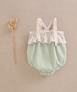 PELELE DADATI VERDE AGUA DETALLES NARANJA