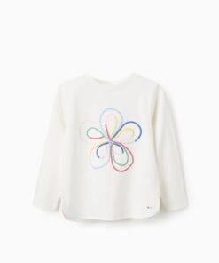 camiseta niña flor
