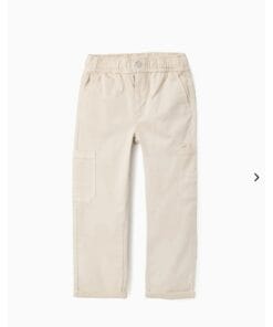 pantalon cargo beige