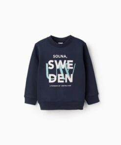 sudadera marina letras verdes 