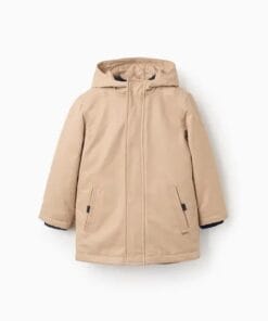 abrigo beige 2 piezas 