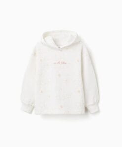 sudadera capucha beige