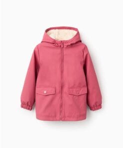 chaqueton niña rosa