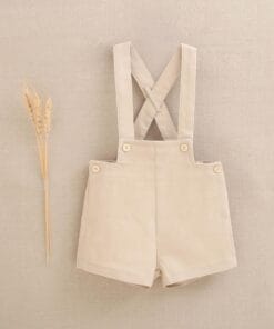 peto cortp bebe niño con botones de madera