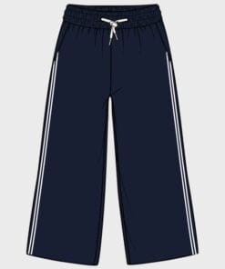 pantalon felpa marino con rayas 